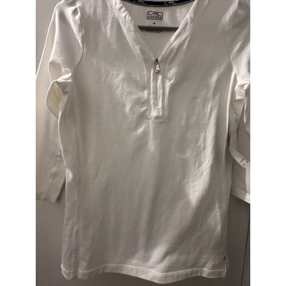Lauren Ralph Lauren Active Top Shirt Womens Small White- New With Tags‎ - Picture 5 of 6